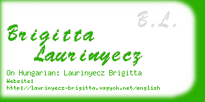 brigitta laurinyecz business card